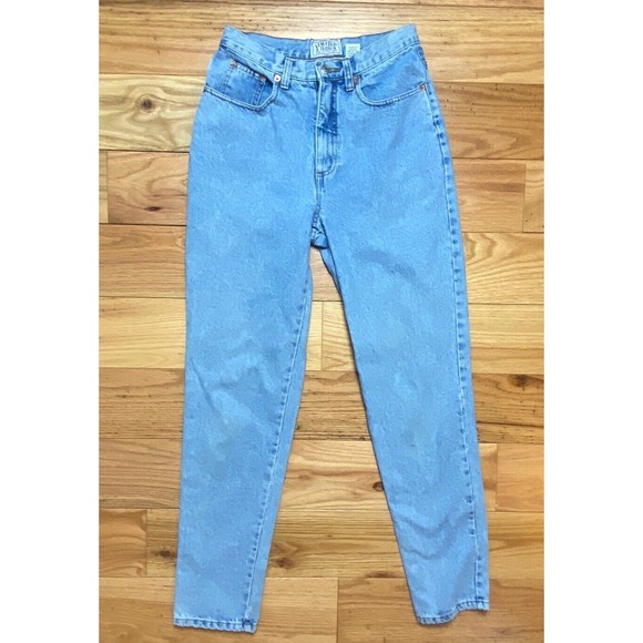 VINTAGE Limited Jeans Womens 8‎ Blue Mom High Waist Tapered Leg Cotton Denim - Picture 1 of 16